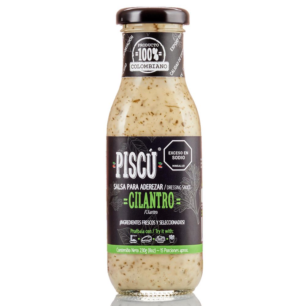 Salsa para aderezar PISCÚ cilantro (200  gr) img #1