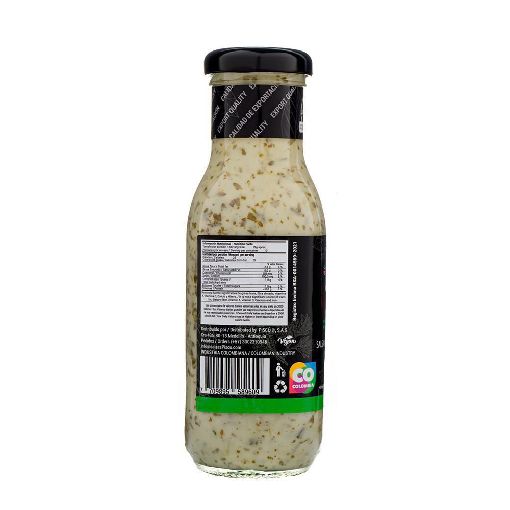 Salsa para aderezar PISCÚ cilantro (200  gr) img #3