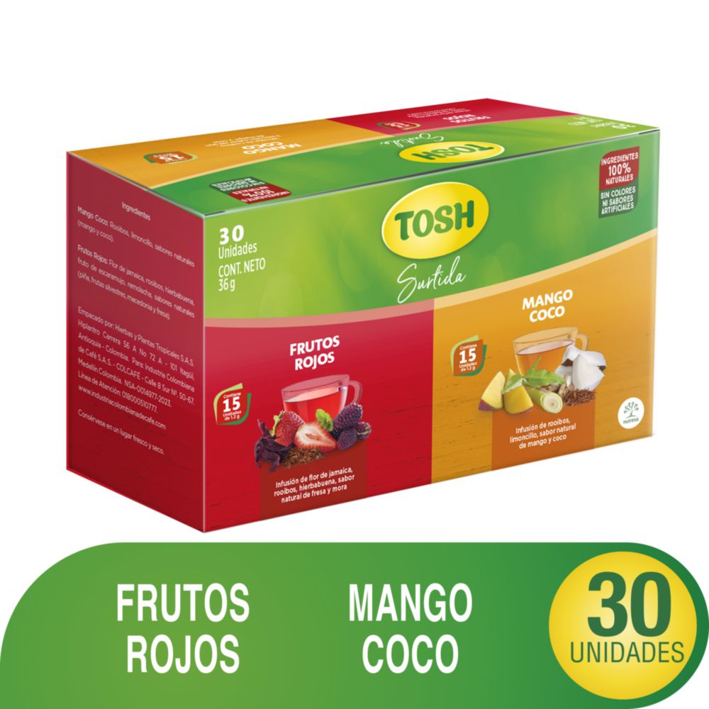 Infusión TOSH surtida (36  gr) img #1