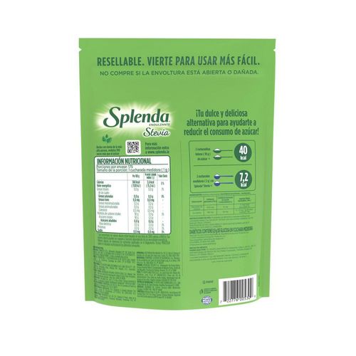 Endulzante SPLENDA natural stevia (175  gr)