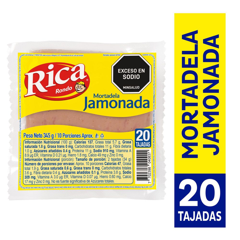 Mortadela Jamonada RICA 345  gr img #1