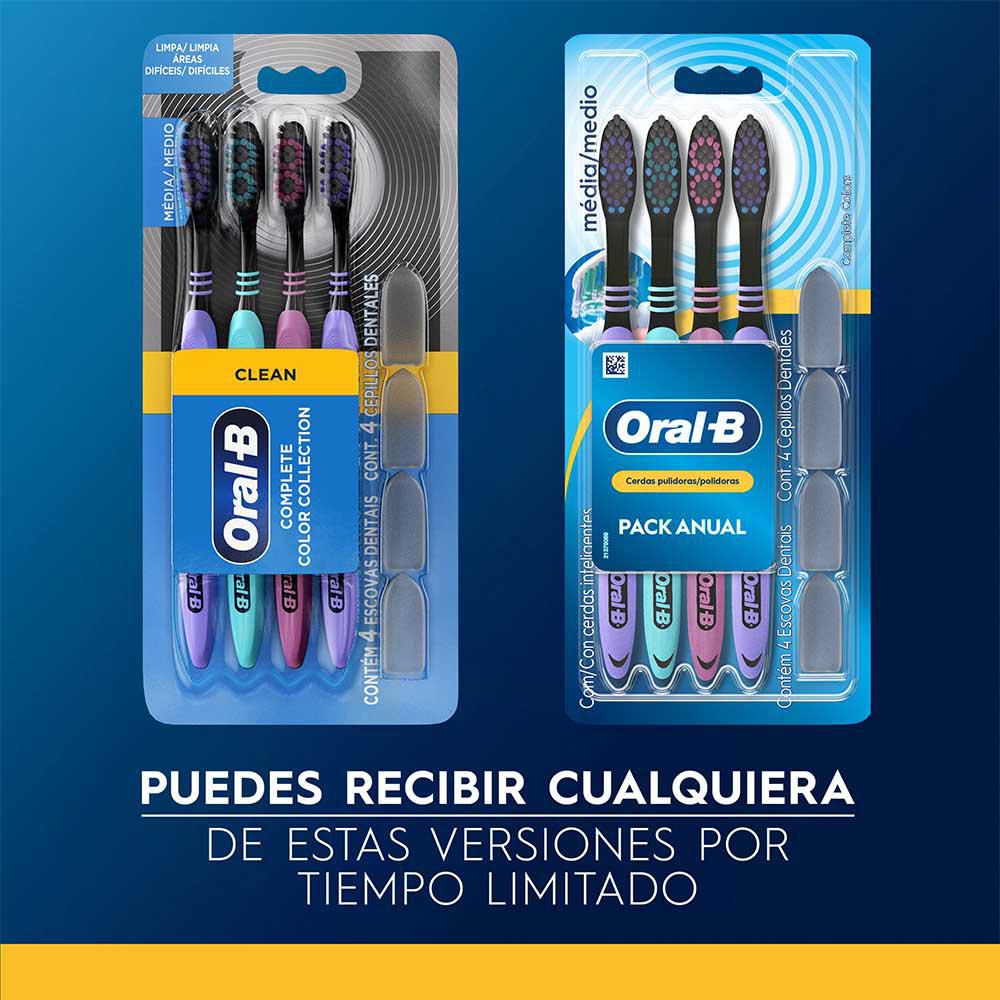 Cepillo de dientes ORALB complete black medio (4  und) img #6