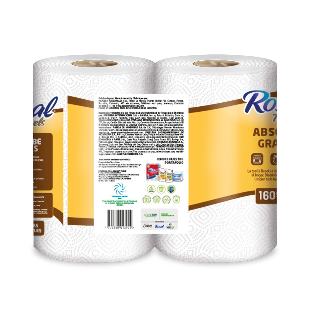 Toallas de cocina ROSAL absorbe grasas (2  und) img #4