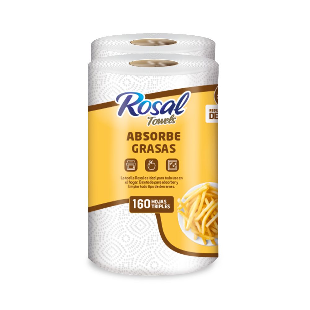 Toallas de cocina ROSAL absorbe grasas (2  und) img #6
