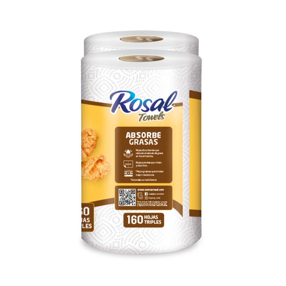 Toallas de cocina ROSAL absorbe grasas (2  und) img #7