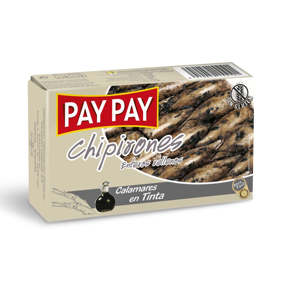 Chipirones PAY PAY enteros rellenos en tinta (115  gr) img #1