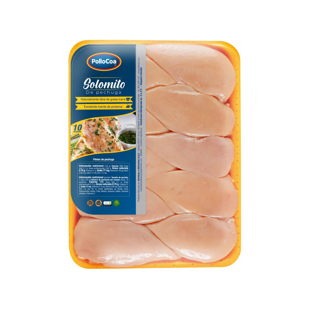 Solomito de pechuga POLLOCOA refrigerado img #2