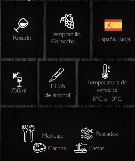 Vino rosado MARQUES DE CACERES cosecha  (750  ml) img #2