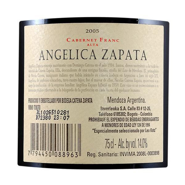 Vino tinto ANGELICA ZAPATA cabernet Franc Cabernetf (750  ml) img #3