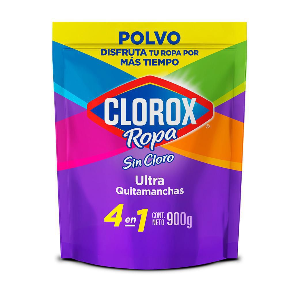 Quitamanchas sin cloro CLOROX 4 en 1 para ropa color en polvo (900  gr) img #1