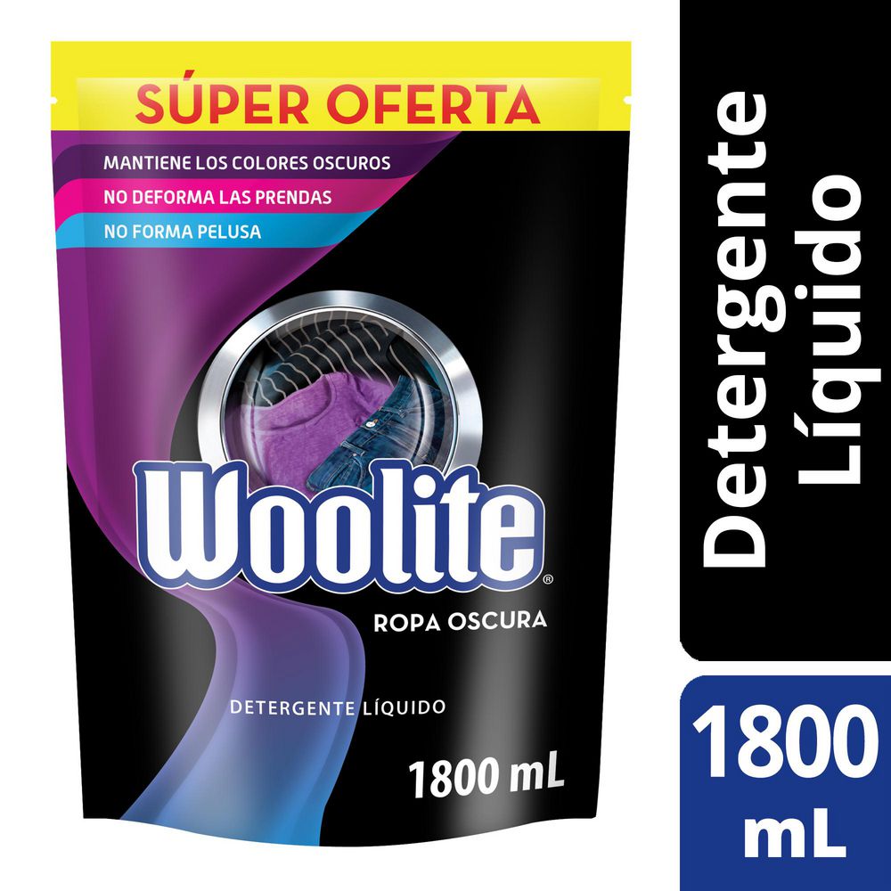 Detergente líquido WOOLITE ropa oscura (1800  ml) img #1