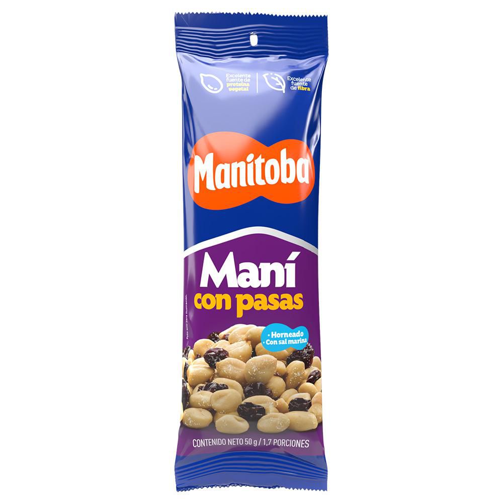 Maní MANITOBA con pasas (50  gr) img #1
