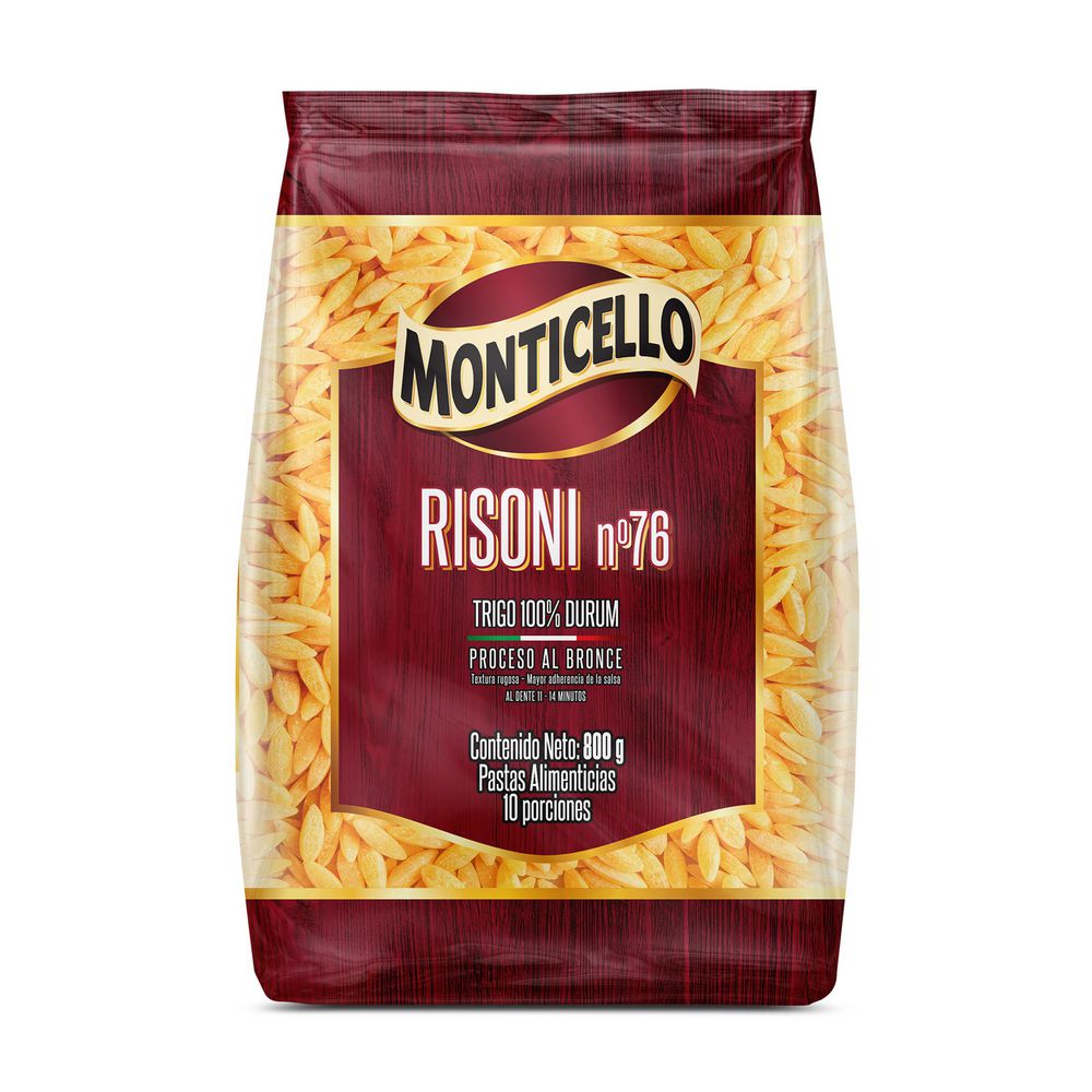 Pastas MONTICELLO risoni (800  gr) img #2