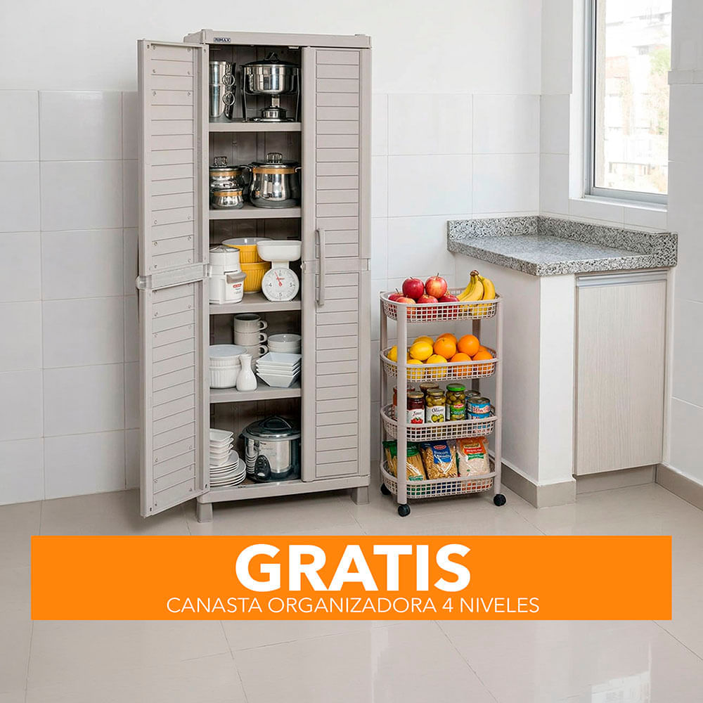 Armario Grande Barú GRATIS Canasta Organizadora 4 Niveles img #1