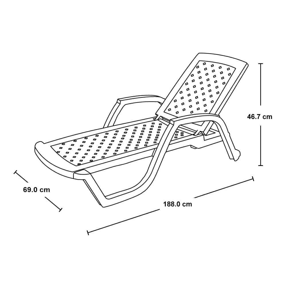 Cama Asoleadora Arrecife X 2 Und img #3