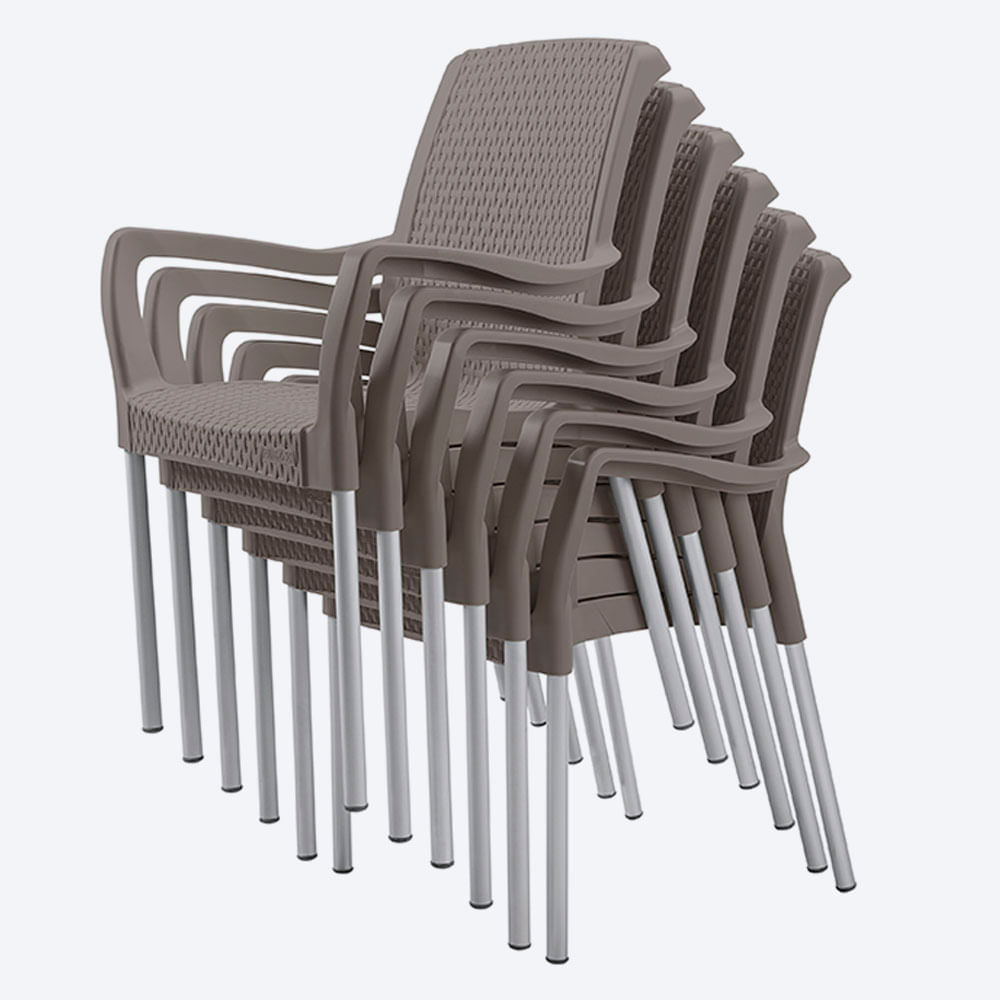 Silla Apariencia Shia Con Brazos X 2 Und img #7