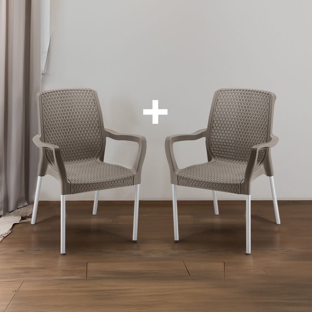 Silla Apariencia Shia Con Brazos X 2 Und img #2