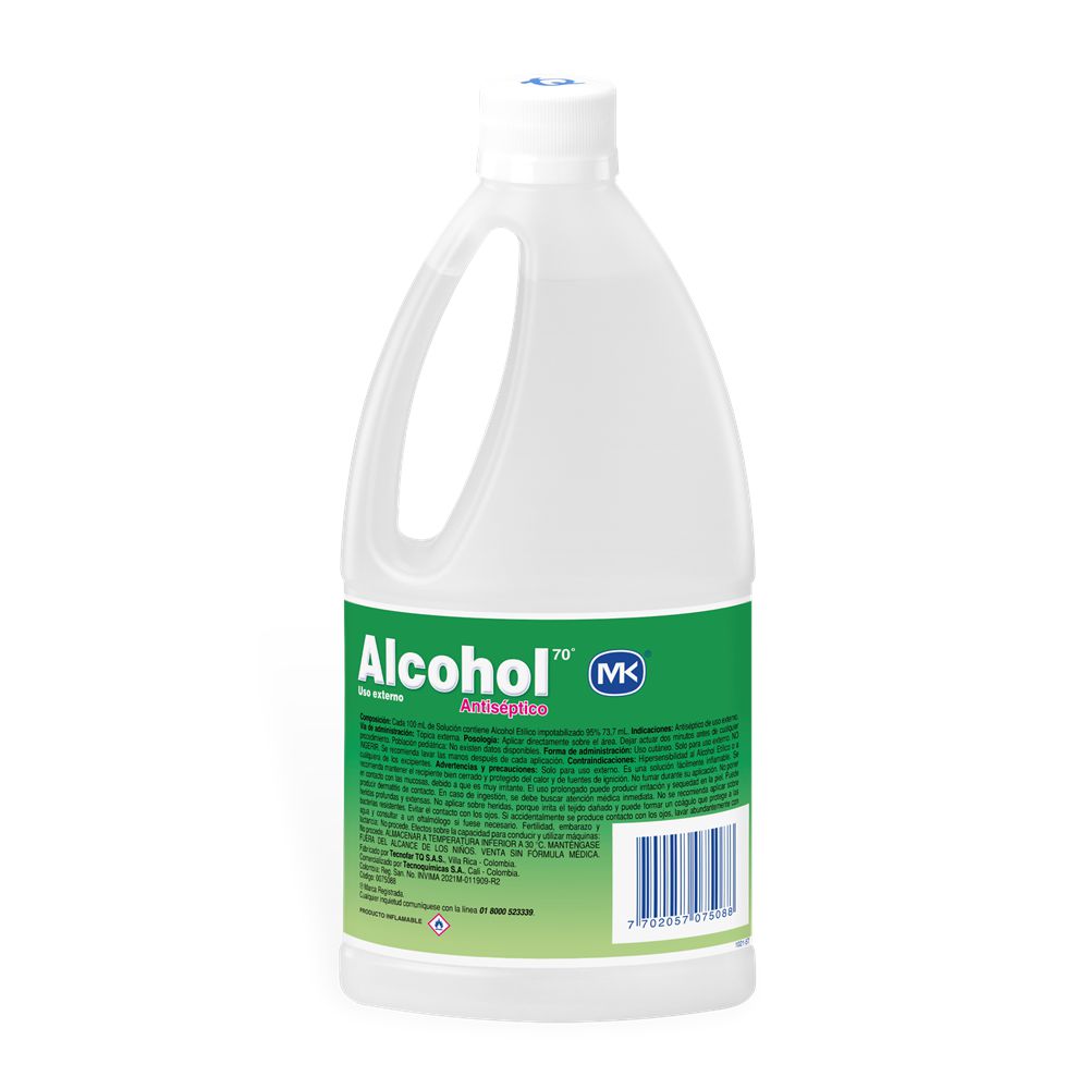 Alcohol ALCOHOL MK antiséptico rápida desinfección (350  ml) img #2