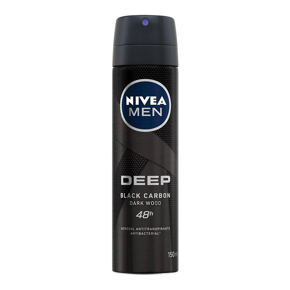 Desodorante NIVEA antibacterial men carbón spray (150  ml) img #1
