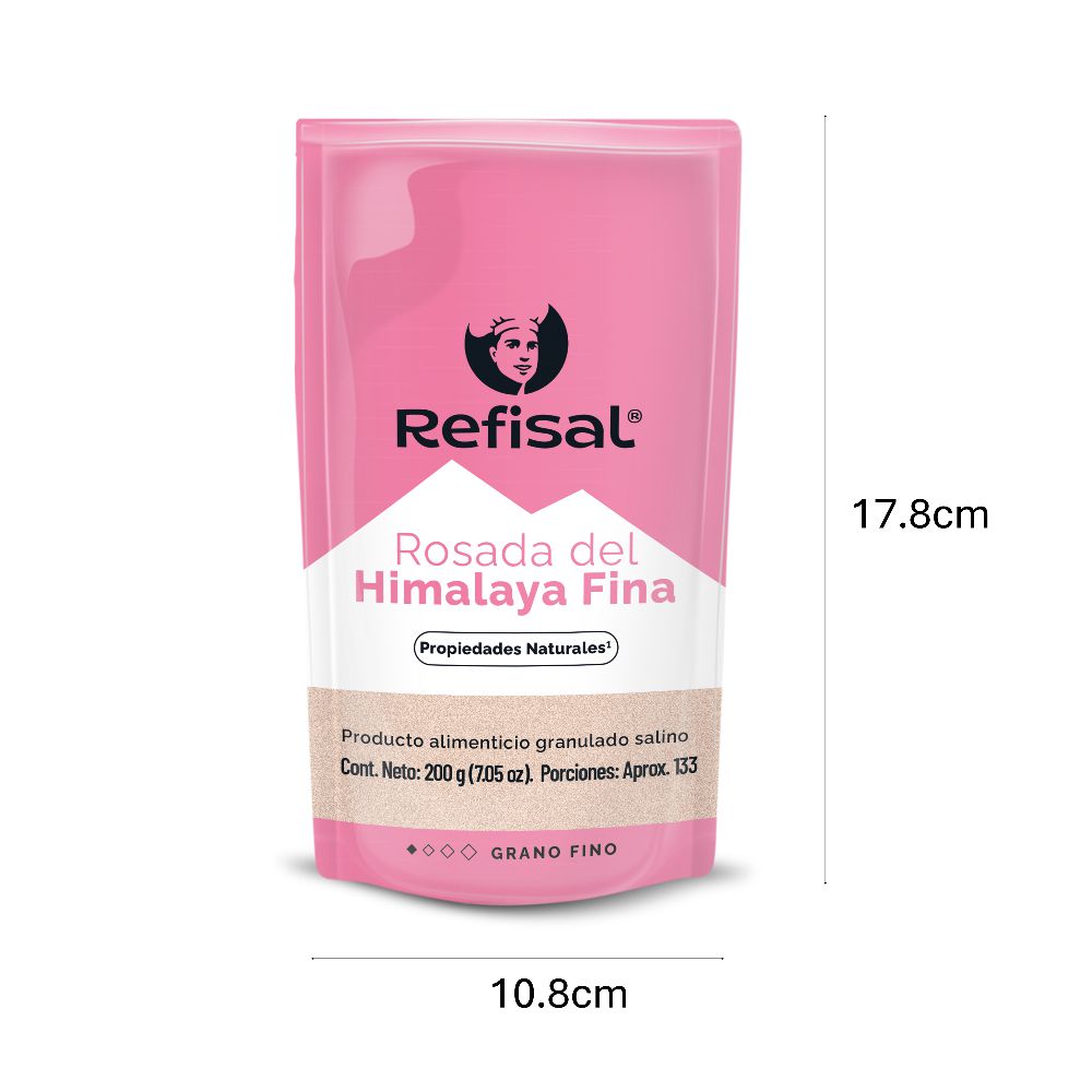 Sal REFISAL rosada del Himalaya grano fino (200  gr) img #2
