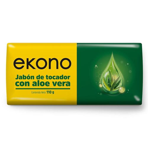 Jabón de tocador EKONO con aloe vera (110  gr)