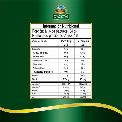 Pastas CONZAZONI larga vermicelli (1000  gr)