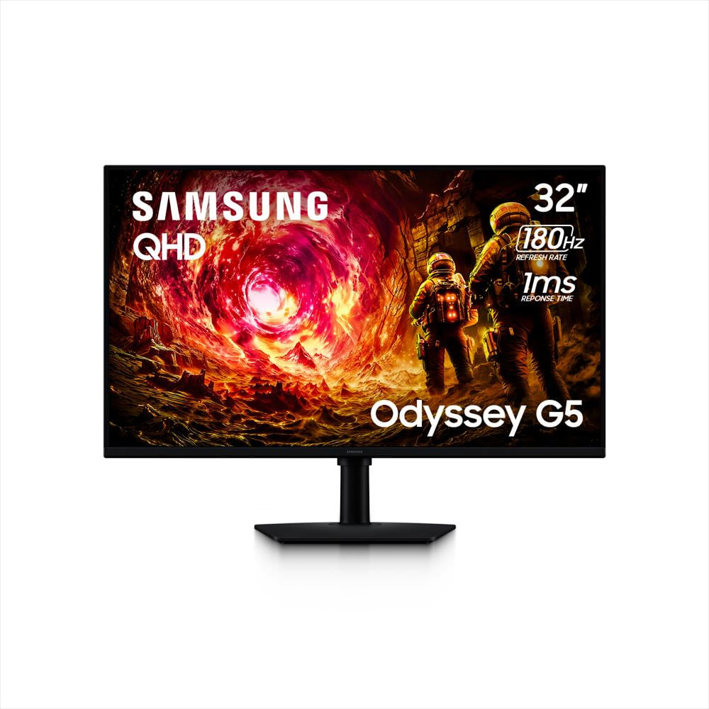 Monitor Samsung 32″ Odyssey G5 Qhd Ips 180Hz 1Ms Freesync Gaming img #1