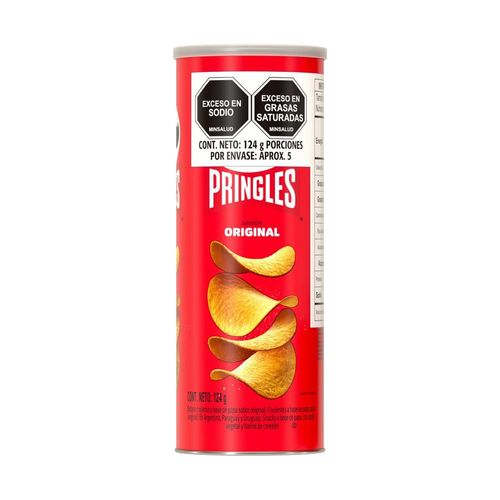 Papas PRINGLES sabor original crujientes (124  gr)