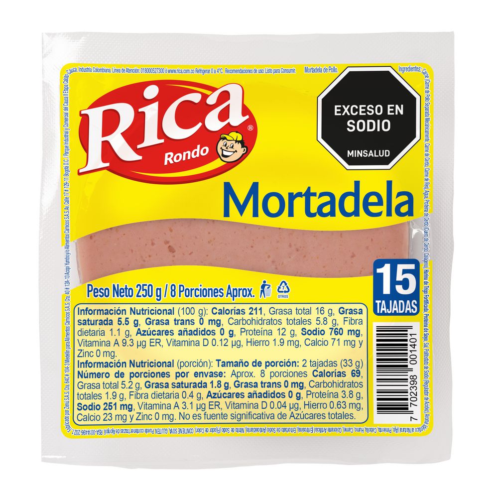 Mortadela Rica RICA 250  gr img #1