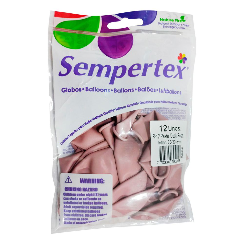 GLOBOS LATEX PASTEL DUSK ROSA SEMPERTEX 7703340395258 img #1