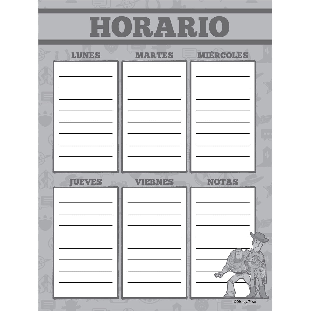 Cuaderno Argollado Pasta Dura  Toy Story Grande PU Let´s Ride, Cowboy! img #4