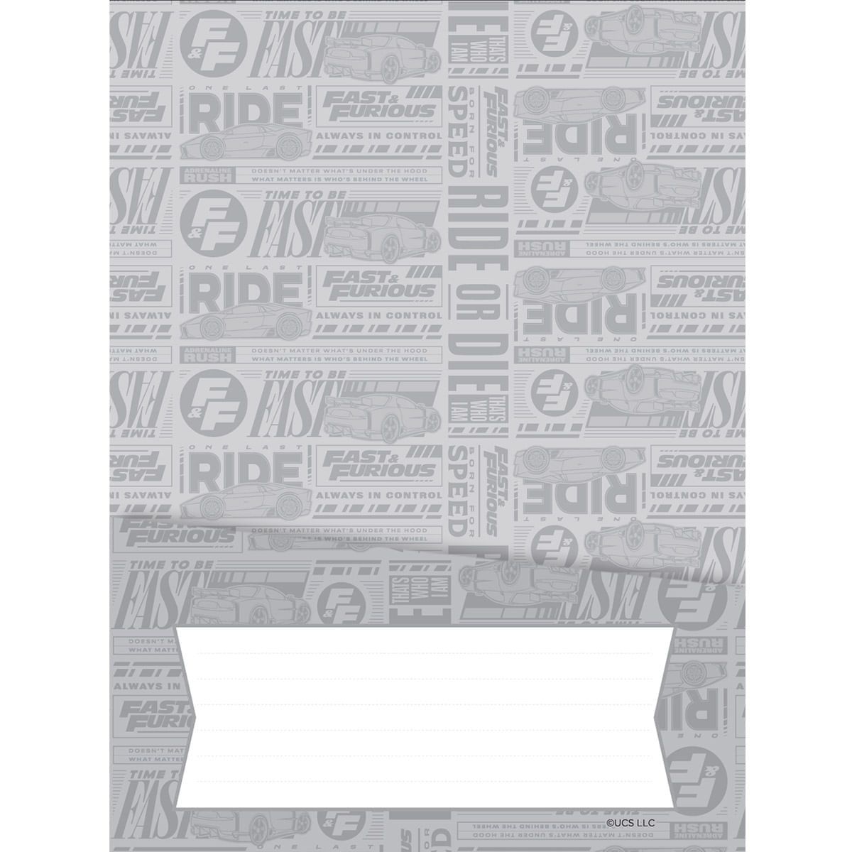 Cuaderno Argollado Pasta Dura  Fast & Furious Grande One Last Ride img #4