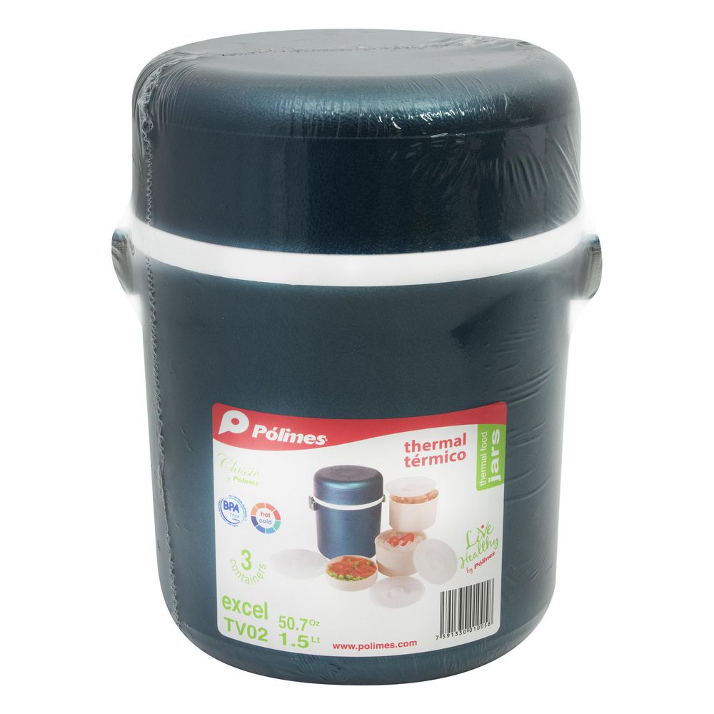 TERMO VIANDA EXCEL NEGRO POLIMES TV02 img #2