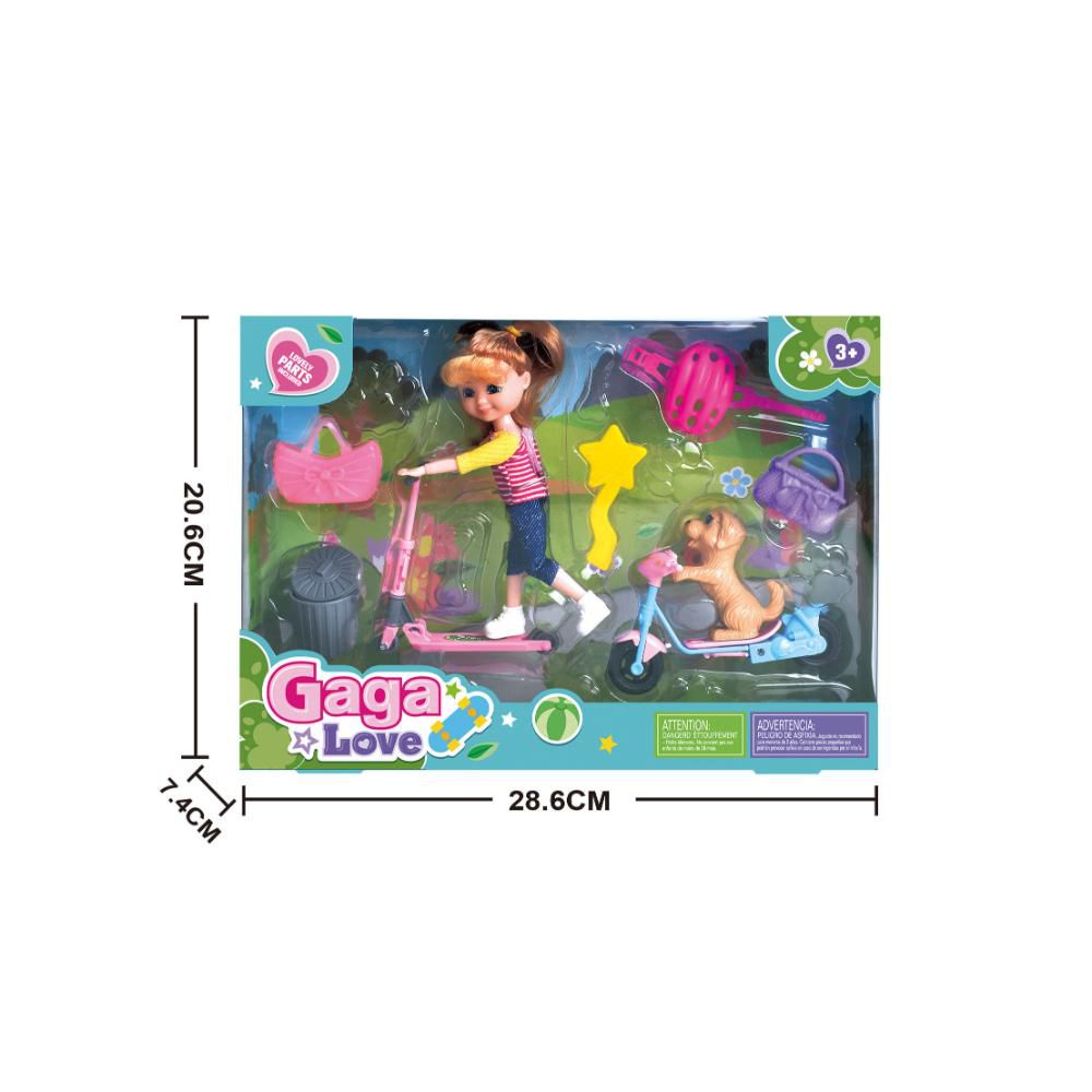 Muñeca  MINI LOVE EN PATINETA CAJA  PLASTICOS ASOCIADOS img #1