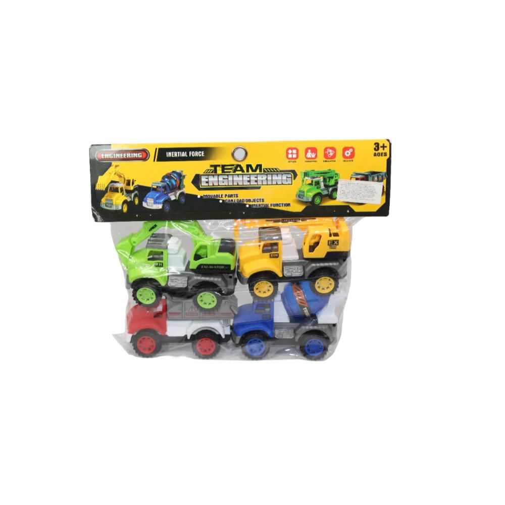 Set Carros PLASTICOS ASOCIADOS Engineering X 4  Friccion img #1