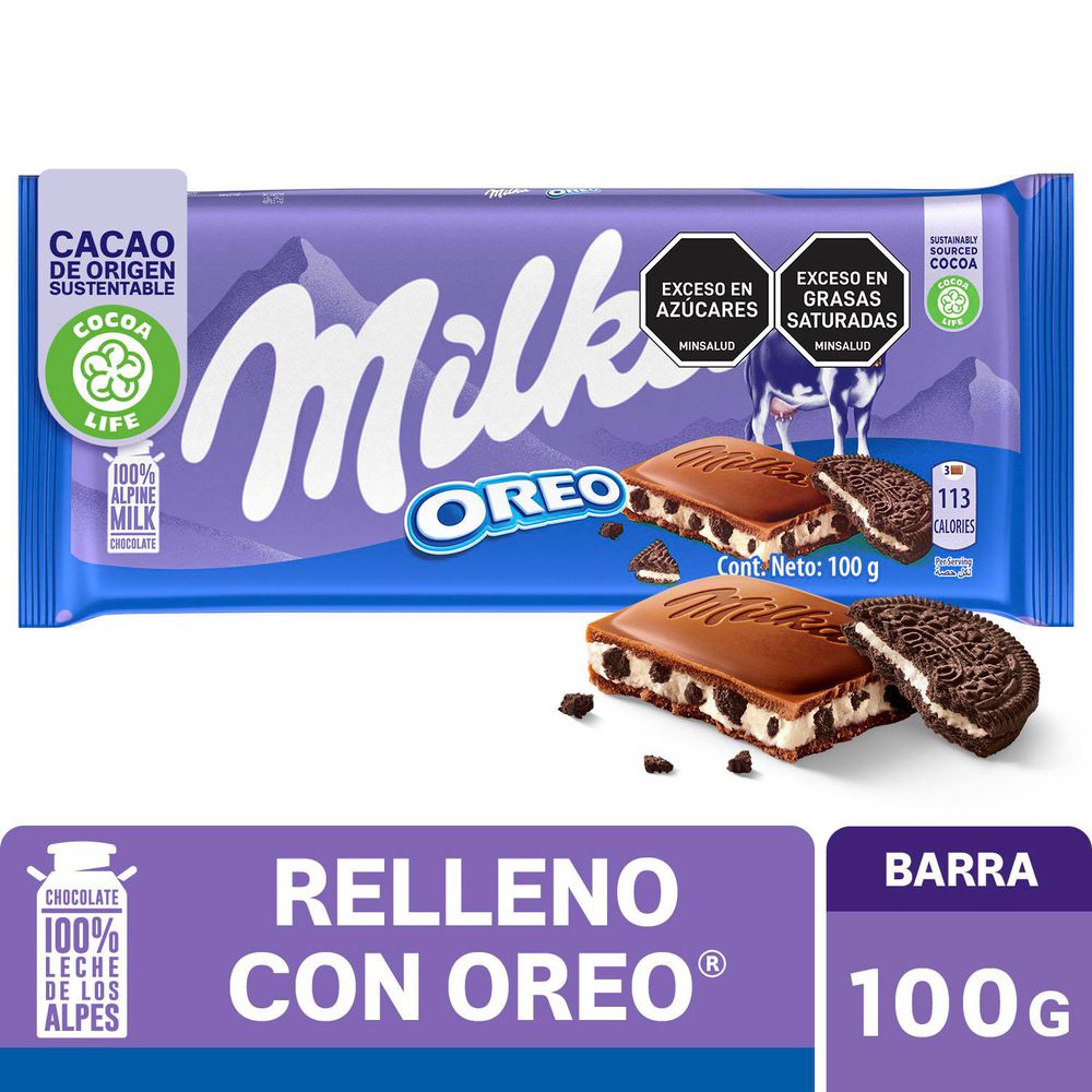 Chocolates MILKA rellenos con oreo (100  gr) img #1