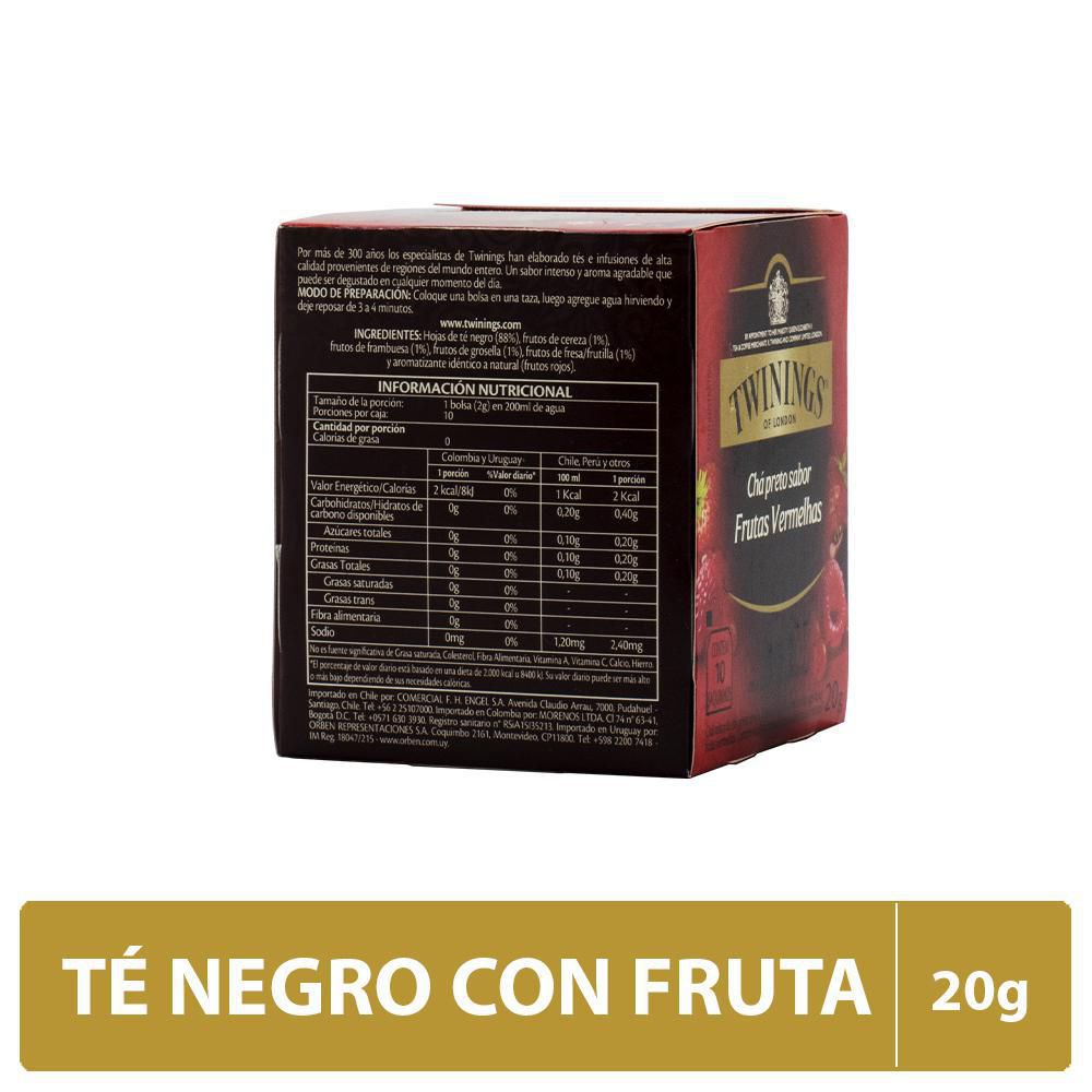 Té TWININGS frutos rojos (20  gr) img #2