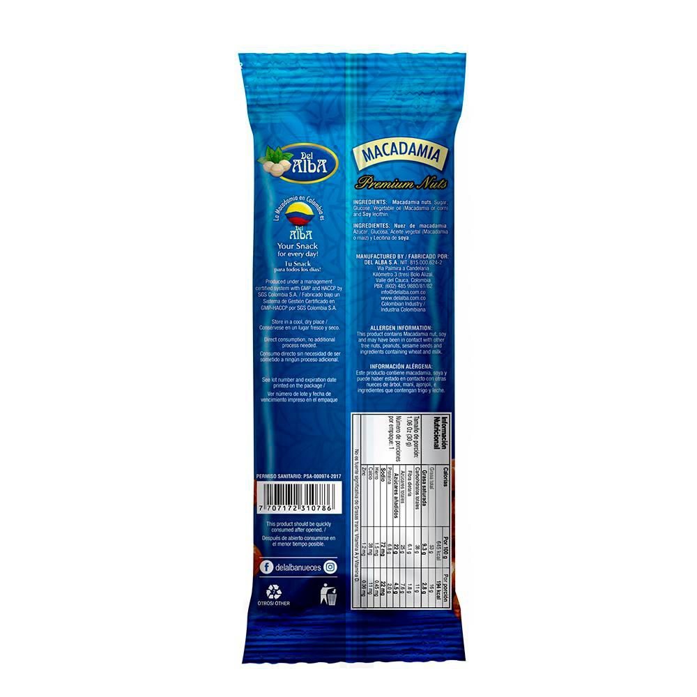 Macadamia DEL ALBA caramelizada (30  gr) img #2