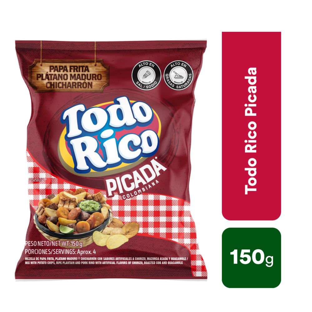 Pasabocas TODO RICO picada (150  gr) img #1