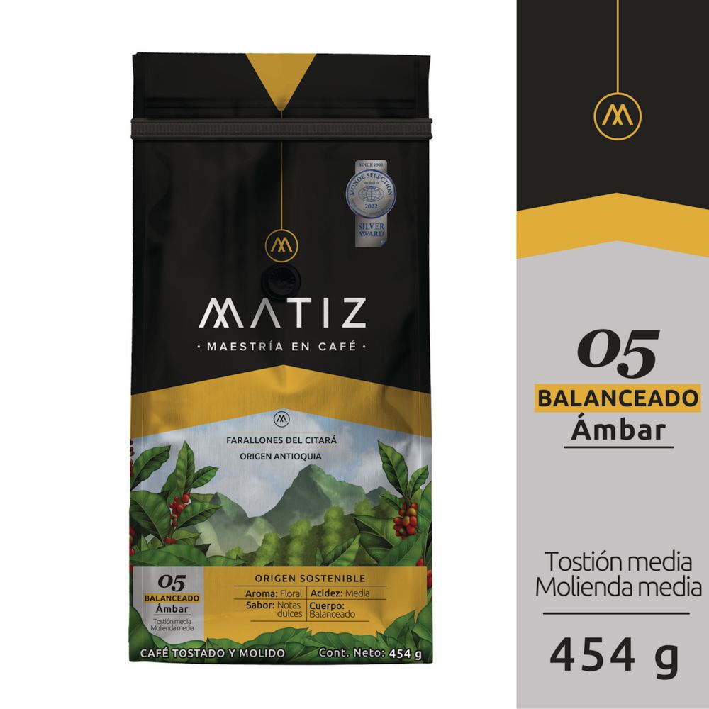 Café MATIZ balanceado ámbar (454  gr) img #1