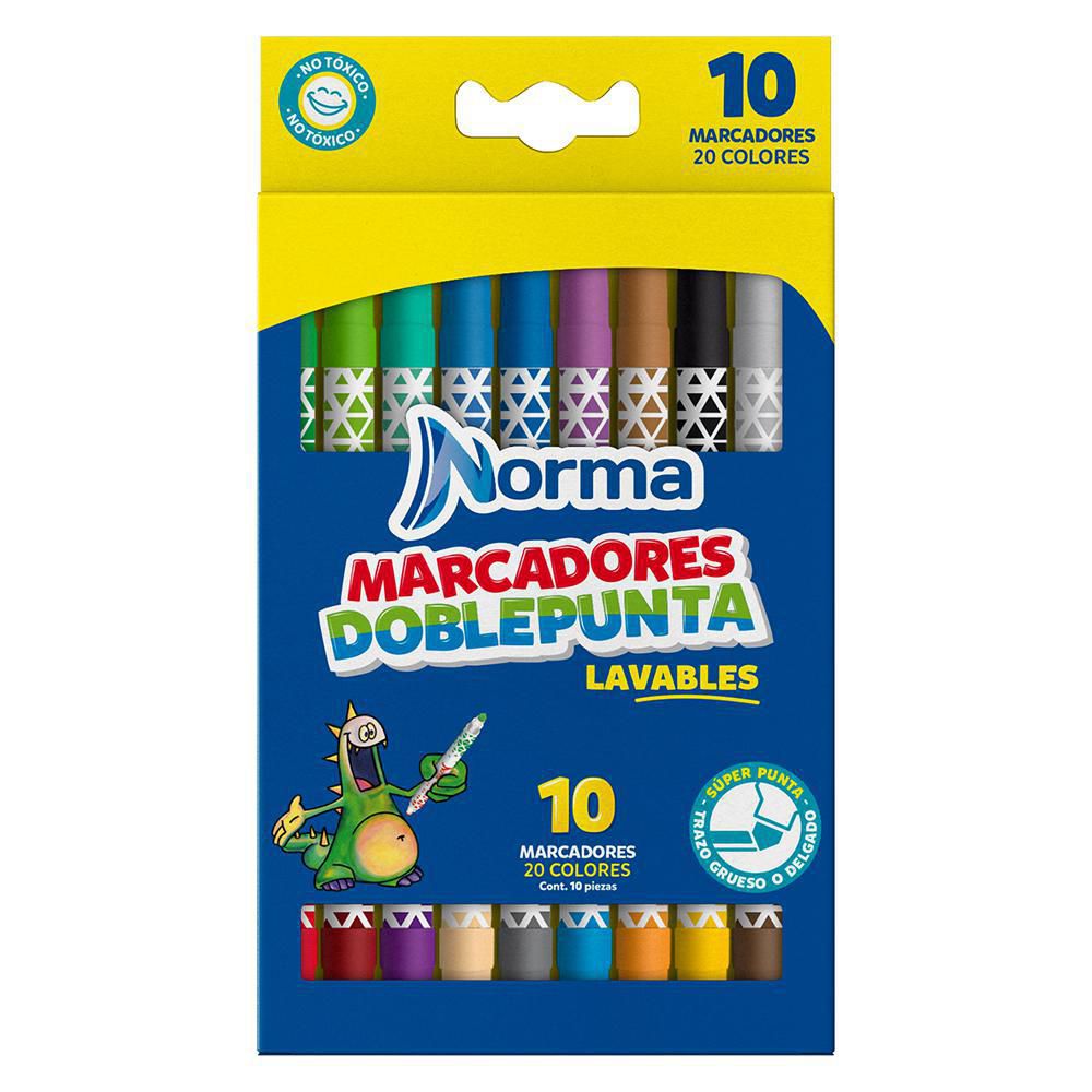 MARCADOR DOBLE PUNTA NORMA img #1