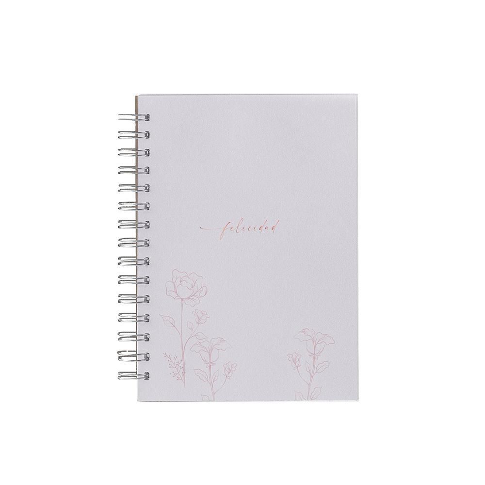 Cuaderno Felicidad Rayado 80 hojas Argollado tapa dura SOSARTE img #1