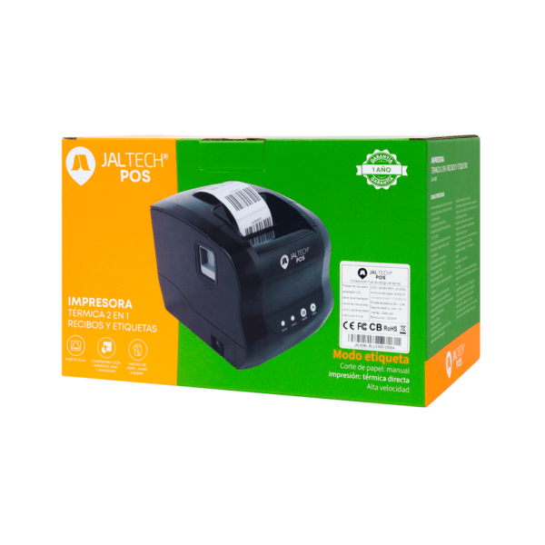 Impresora Térmica 2 En 1 Recibos Y Etiquetas Jaltech 80282 img #2