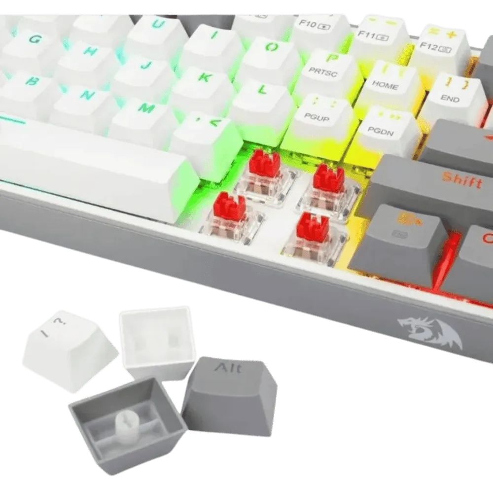 Teclado Gamer Redragon Fizz Pro K616-Rgb Grey/White-Red img #5