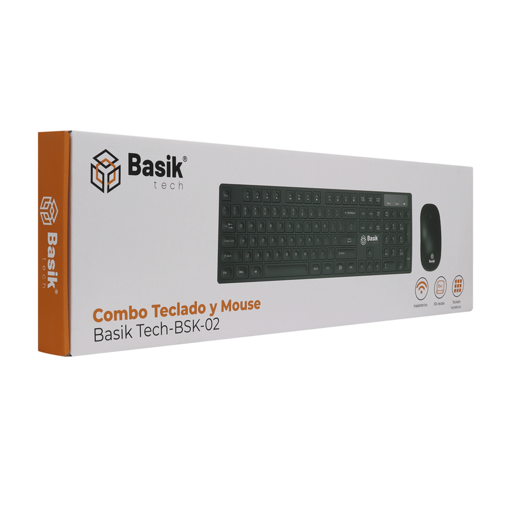 Combo Teclado Y Mouse Basiktech Bsk-02 80433 img #3