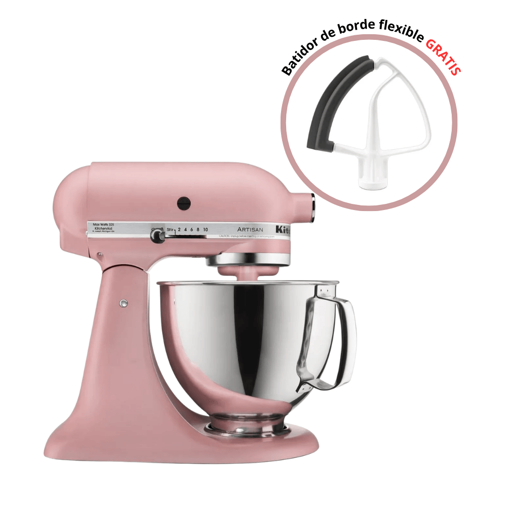 Combo Batidora Artisan 4.7 L Dried Rose + Regalo batidor de borde flexible img #1