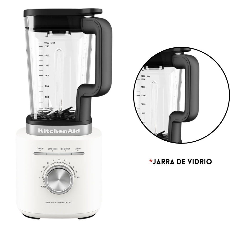 Combo Premium: Batidora Artisan 4.7 L Porcelain White + Licuadora Pure Power con jarra de vidrio Porcelain White img #6