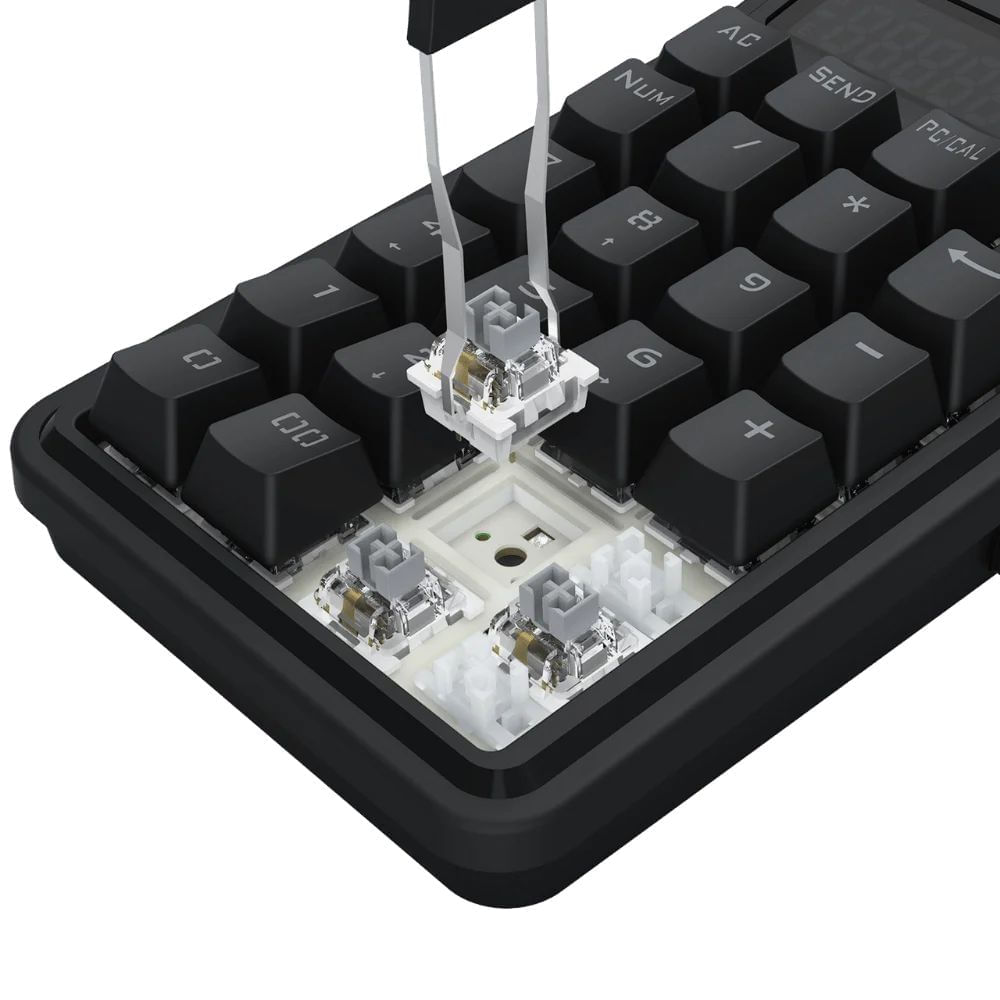 Teclado Numérico Mecánico Rgb Inalámbrico Redragon K733 Pro Negro img #5