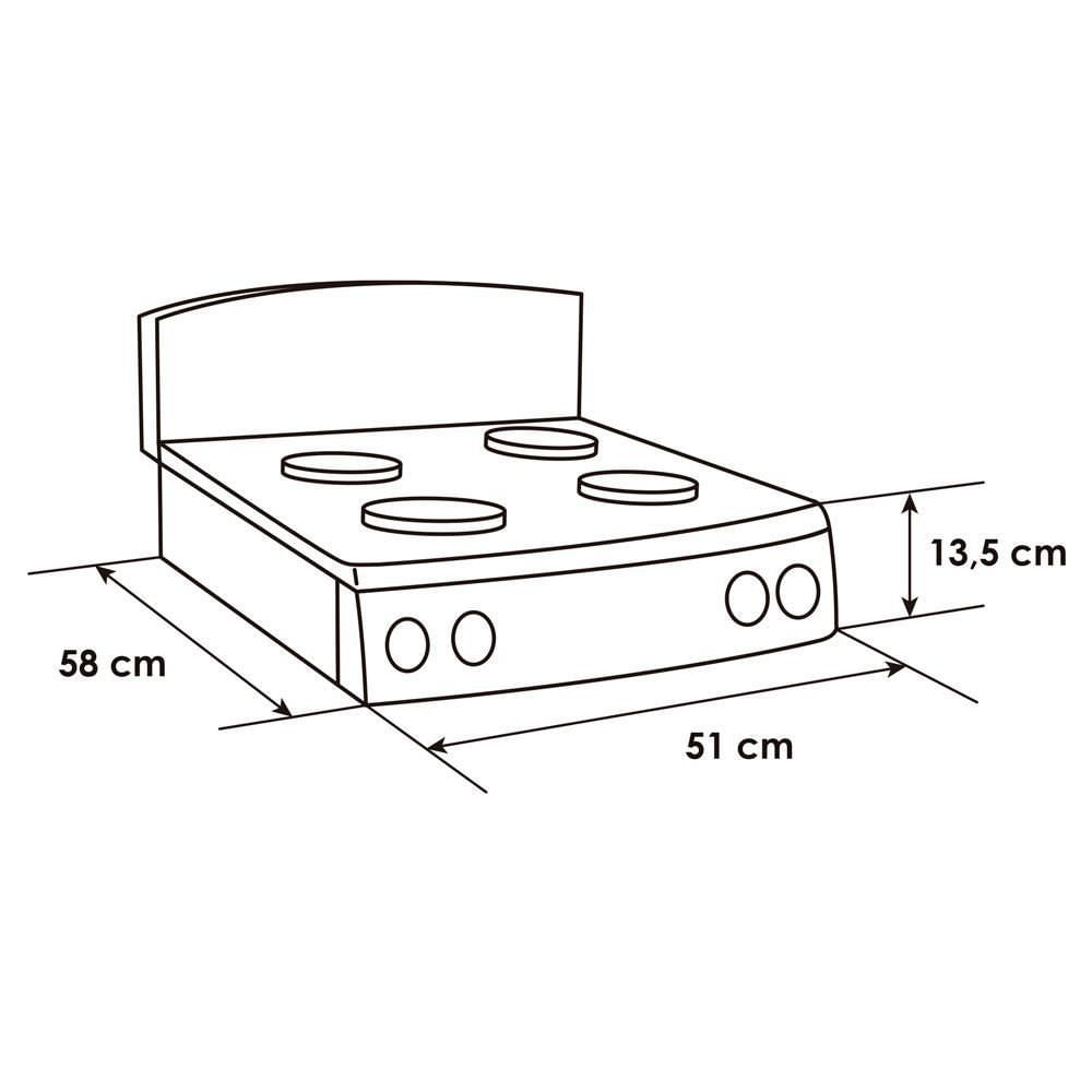 Sobremesa a Gas 4Puestos Negro ABBA SG4005NN img #5