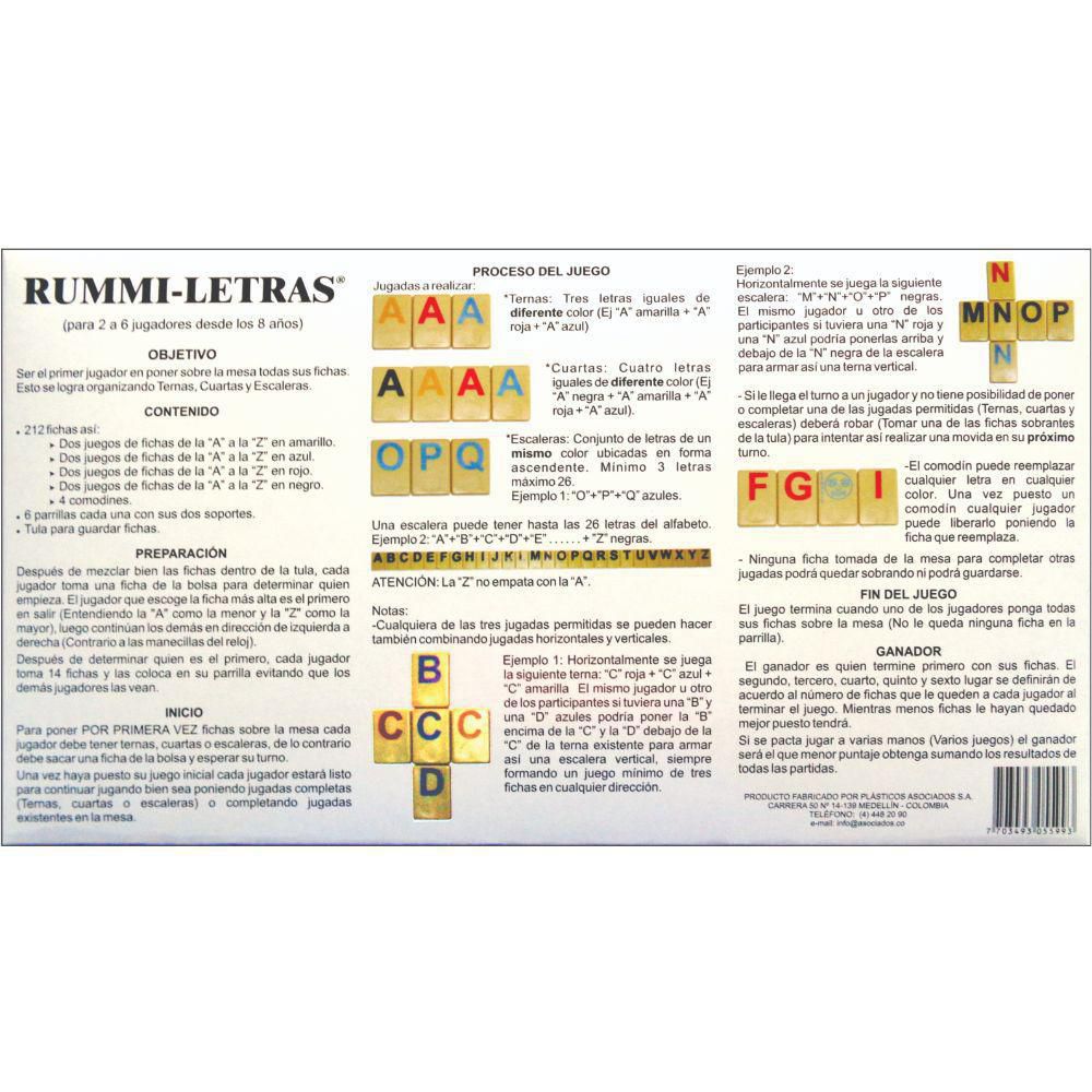 Juego de mesa Rummi Letras RUMMIQ img #4